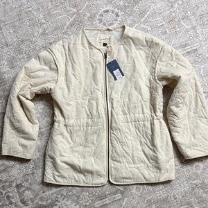 NWT Universal Threads Cream Quilted Women's Jacket Size XL